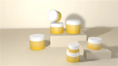 Frosted Bokal kosmetik